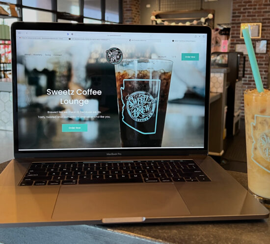 Sweetz Cold Brew web design