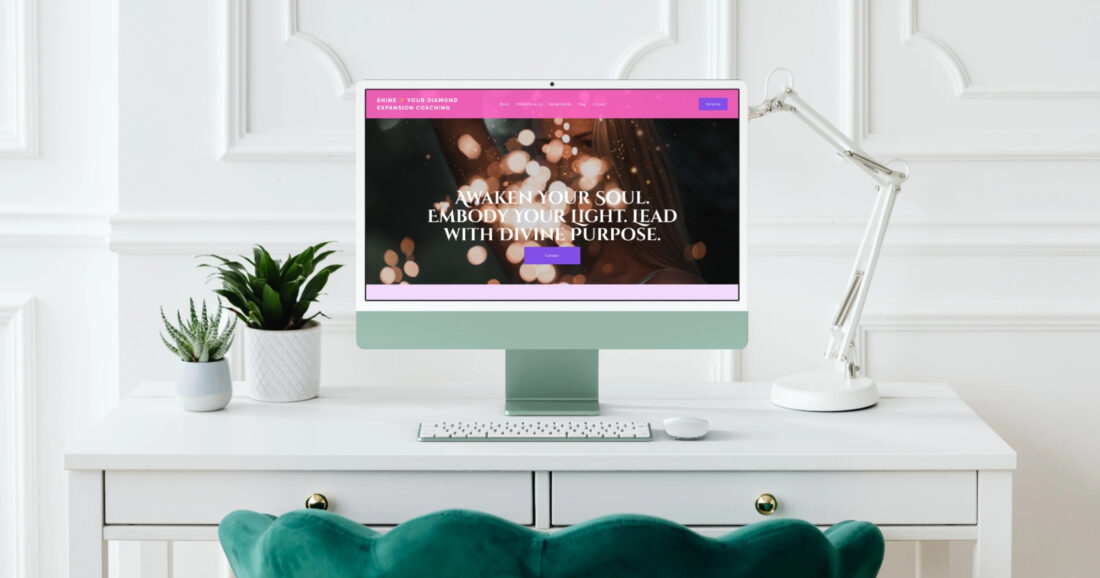 Mockup of the new website for SarahJStrong.com